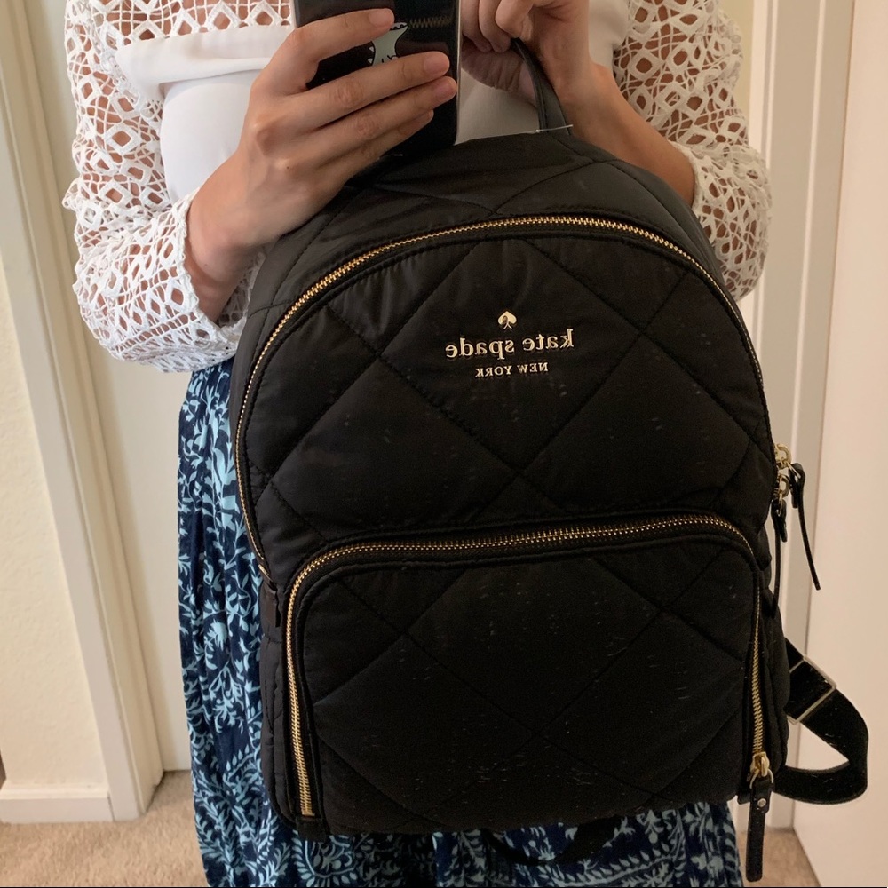 KATE SPADE BLACK WATSON LANE HARVEY BACKPACK - Picture 2 of 7